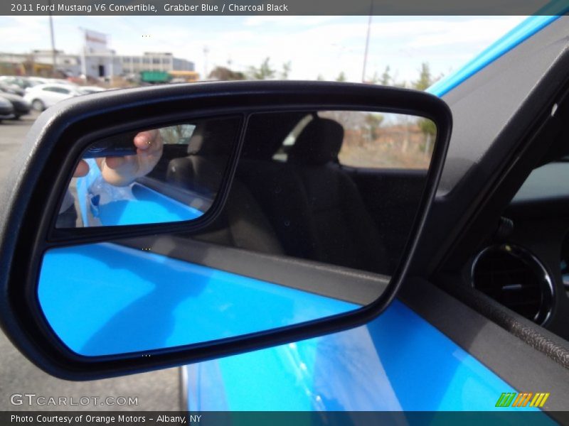 Grabber Blue / Charcoal Black 2011 Ford Mustang V6 Convertible