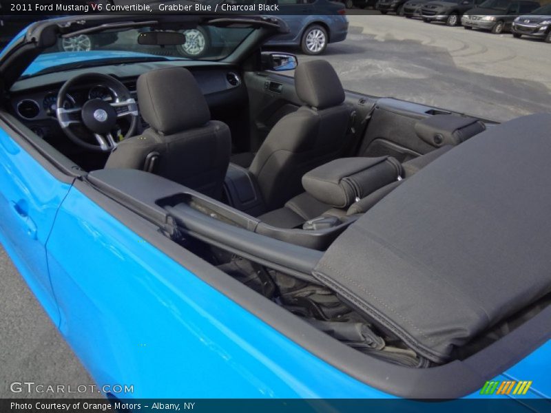 Grabber Blue / Charcoal Black 2011 Ford Mustang V6 Convertible