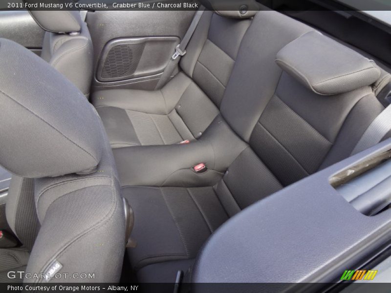 Rear Seat of 2011 Mustang V6 Convertible