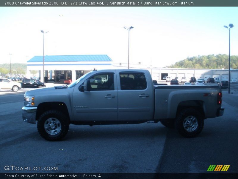 Silver Birch Metallic / Dark Titanium/Light Titanium 2008 Chevrolet Silverado 2500HD LT Z71 Crew Cab 4x4