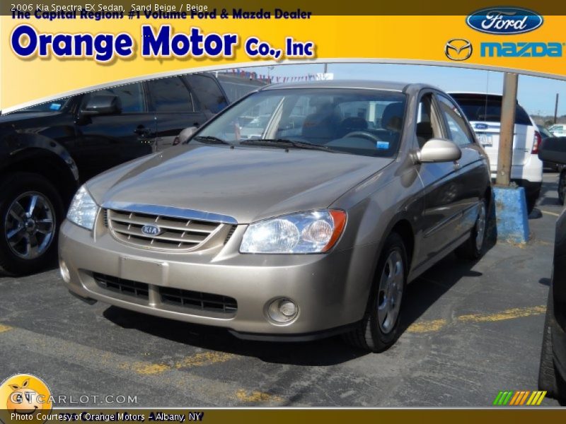 Sand Beige / Beige 2006 Kia Spectra EX Sedan