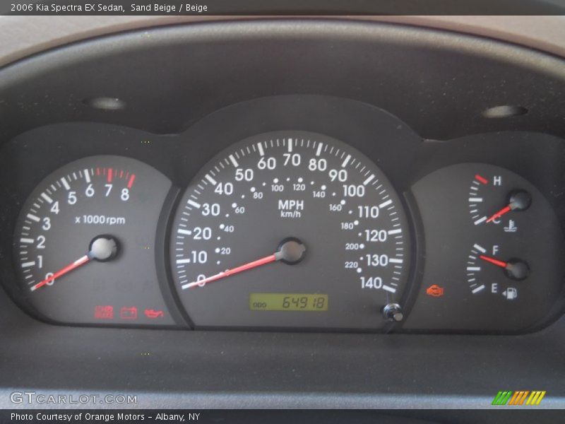  2006 Spectra EX Sedan EX Sedan Gauges
