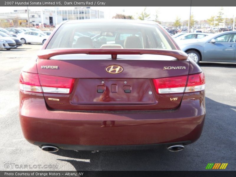 Dark Cherry Red / Gray 2007 Hyundai Sonata Limited V6