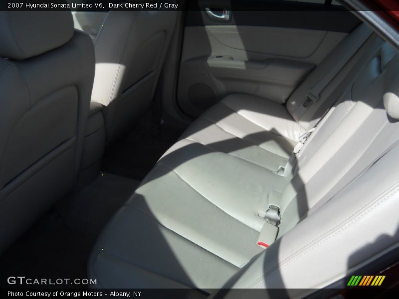 Dark Cherry Red / Gray 2007 Hyundai Sonata Limited V6