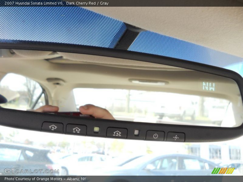 Dark Cherry Red / Gray 2007 Hyundai Sonata Limited V6