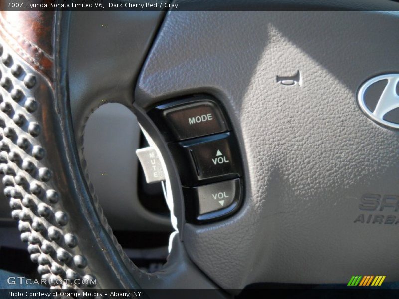 Dark Cherry Red / Gray 2007 Hyundai Sonata Limited V6