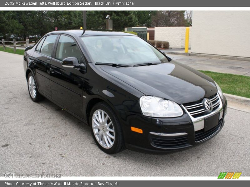 Black Uni / Anthracite 2009 Volkswagen Jetta Wolfsburg Edition Sedan