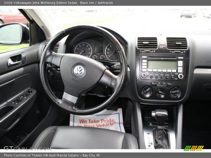 Black Uni / Anthracite 2009 Volkswagen Jetta Wolfsburg Edition Sedan