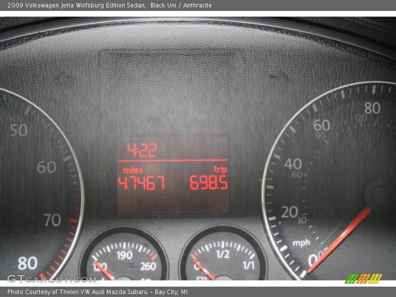Black Uni / Anthracite 2009 Volkswagen Jetta Wolfsburg Edition Sedan
