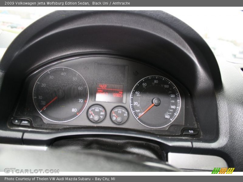 Black Uni / Anthracite 2009 Volkswagen Jetta Wolfsburg Edition Sedan