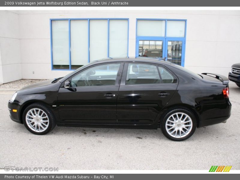 Black Uni / Anthracite 2009 Volkswagen Jetta Wolfsburg Edition Sedan