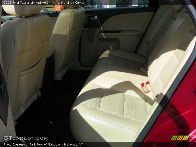 Merlot Metallic / Camel 2008 Ford Taurus Limited AWD