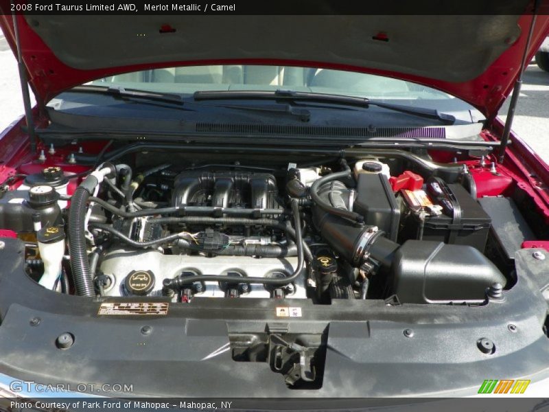 Merlot Metallic / Camel 2008 Ford Taurus Limited AWD