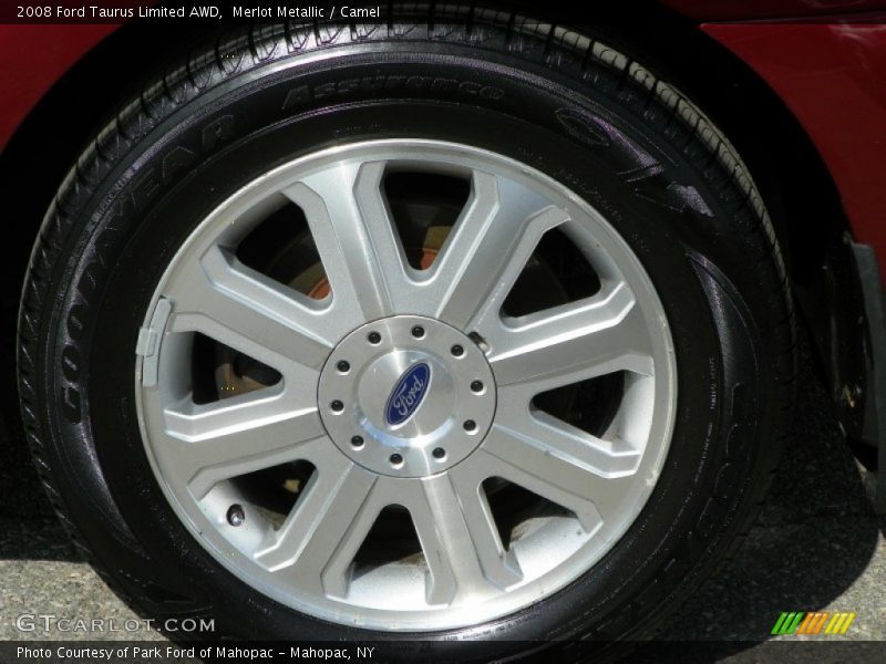 Merlot Metallic / Camel 2008 Ford Taurus Limited AWD