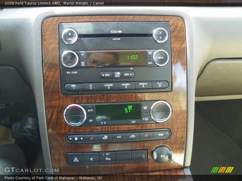 Merlot Metallic / Camel 2008 Ford Taurus Limited AWD