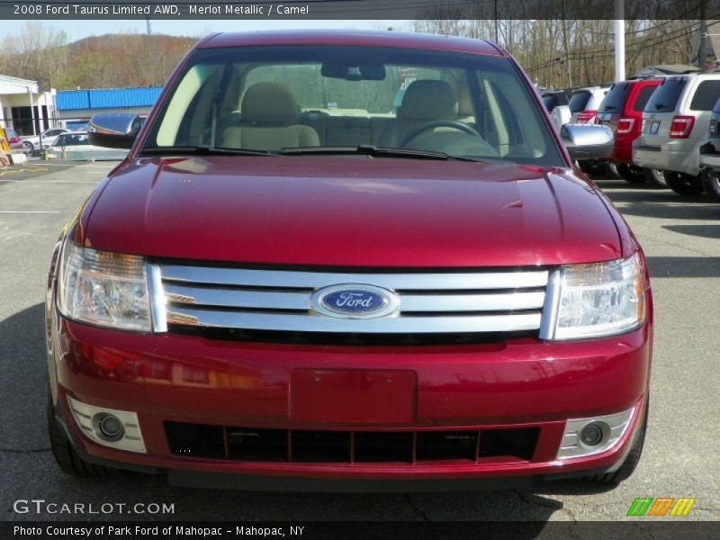 Merlot Metallic / Camel 2008 Ford Taurus Limited AWD