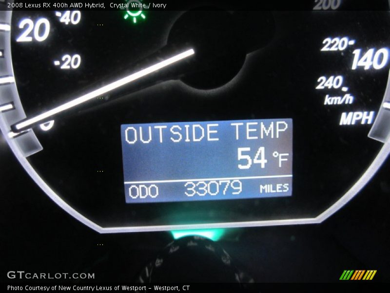 Crystal White / Ivory 2008 Lexus RX 400h AWD Hybrid