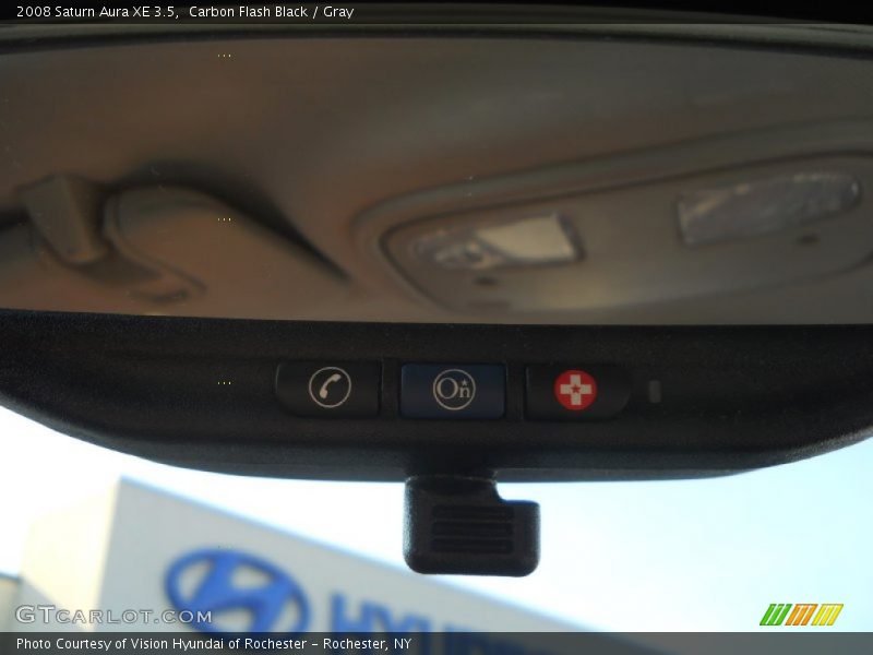 Carbon Flash Black / Gray 2008 Saturn Aura XE 3.5
