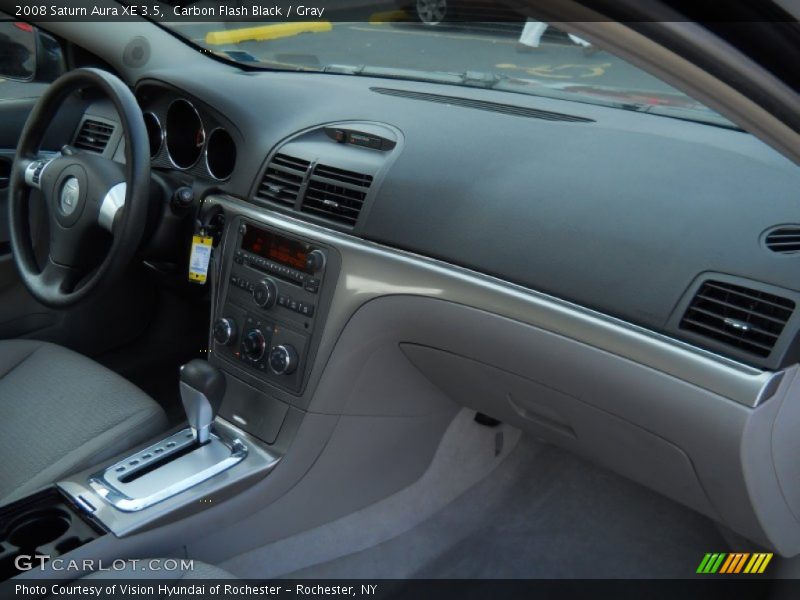 Carbon Flash Black / Gray 2008 Saturn Aura XE 3.5