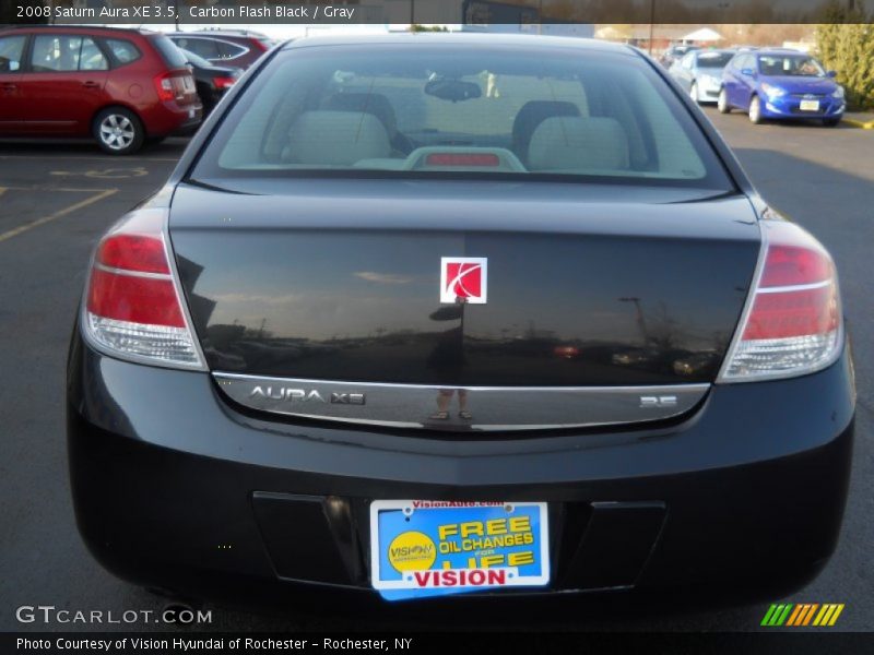 Carbon Flash Black / Gray 2008 Saturn Aura XE 3.5