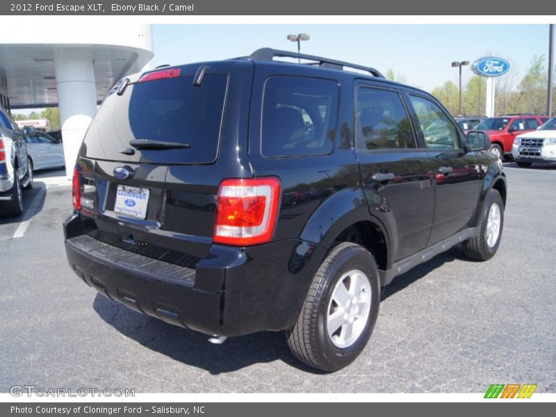 Ebony Black / Camel 2012 Ford Escape XLT