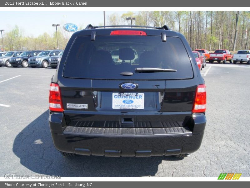 Ebony Black / Camel 2012 Ford Escape XLT