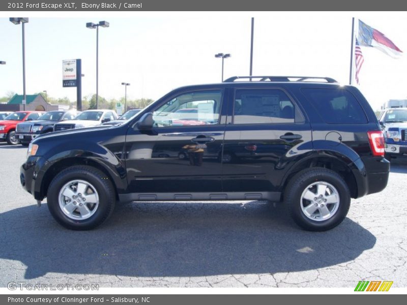 Ebony Black / Camel 2012 Ford Escape XLT