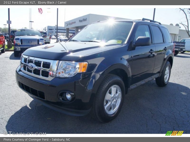 Ebony Black / Camel 2012 Ford Escape XLT