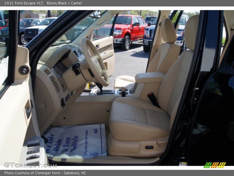Ebony Black / Camel 2012 Ford Escape XLT