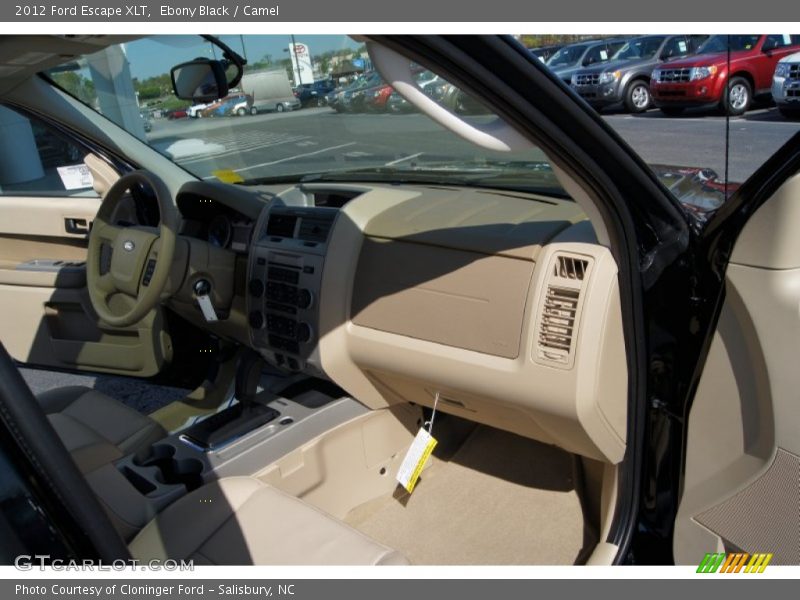 Ebony Black / Camel 2012 Ford Escape XLT