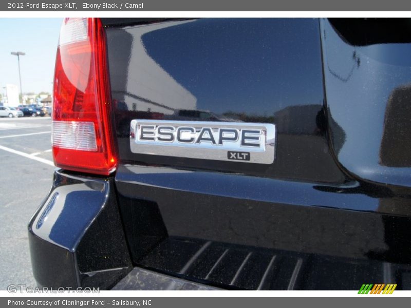 Ebony Black / Camel 2012 Ford Escape XLT