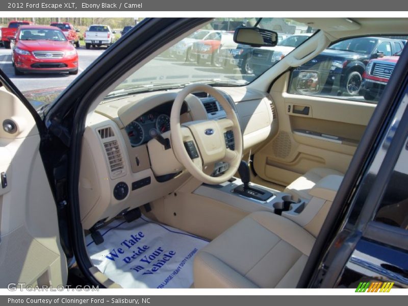 Ebony Black / Camel 2012 Ford Escape XLT