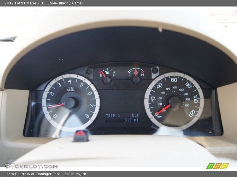Ebony Black / Camel 2012 Ford Escape XLT