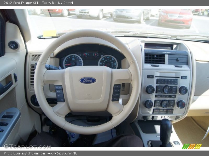 Ebony Black / Camel 2012 Ford Escape XLT