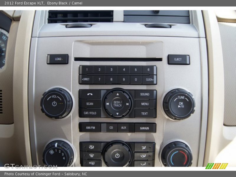 Ebony Black / Camel 2012 Ford Escape XLT