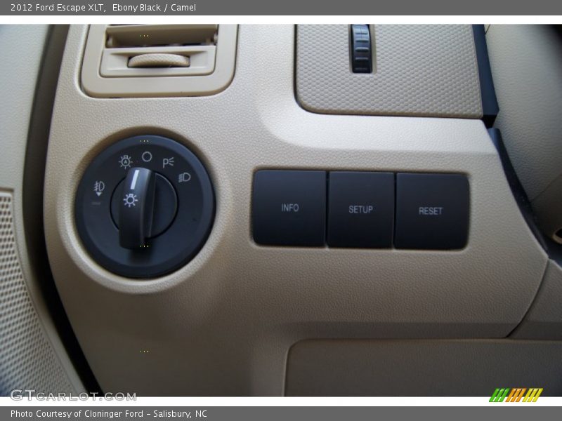 Ebony Black / Camel 2012 Ford Escape XLT