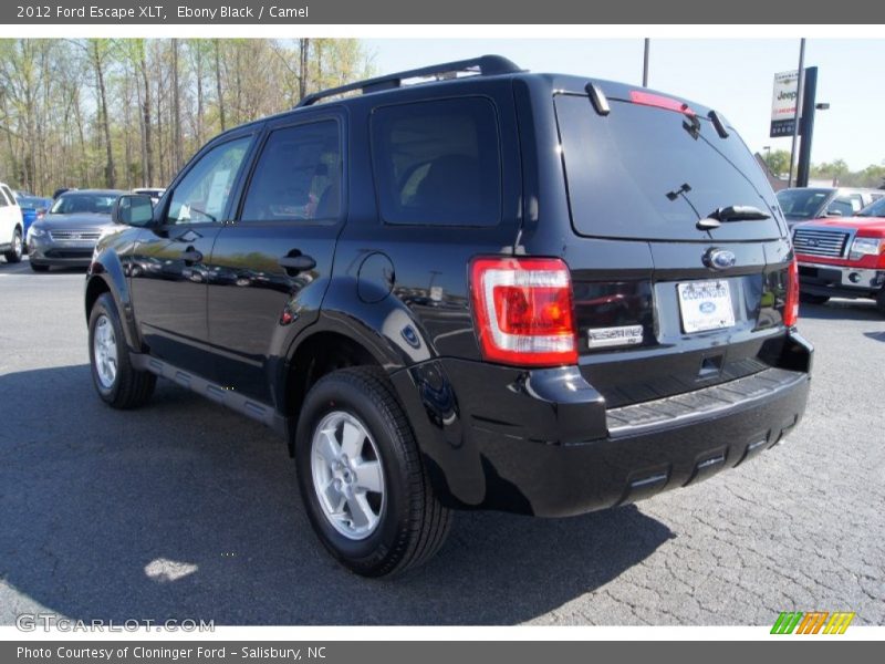 Ebony Black / Camel 2012 Ford Escape XLT