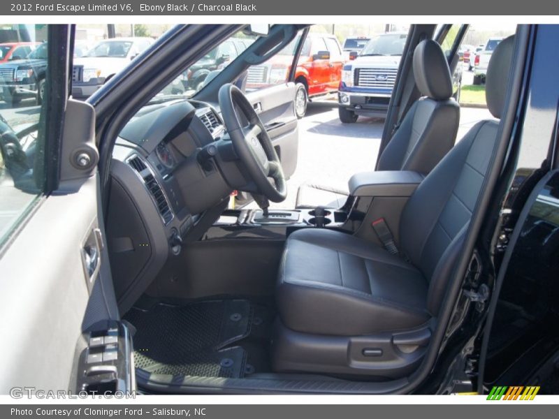 Ebony Black / Charcoal Black 2012 Ford Escape Limited V6