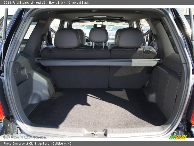 Ebony Black / Charcoal Black 2012 Ford Escape Limited V6