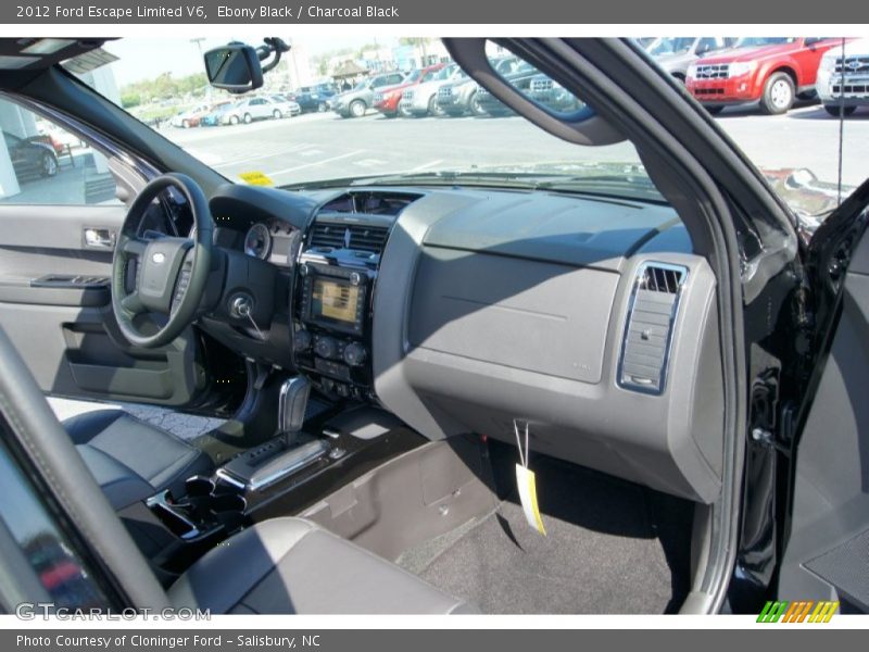 Ebony Black / Charcoal Black 2012 Ford Escape Limited V6