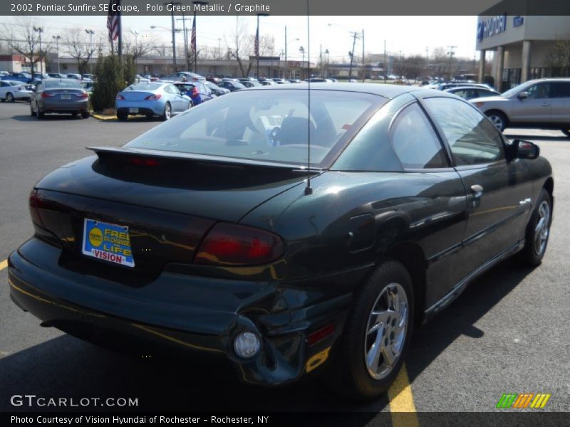 Polo Green Metallic / Graphite 2002 Pontiac Sunfire SE Coupe
