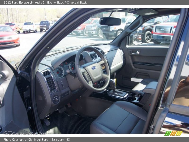 Ebony Black / Charcoal Black 2012 Ford Escape Limited V6