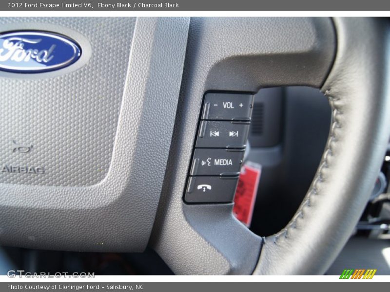 Ebony Black / Charcoal Black 2012 Ford Escape Limited V6