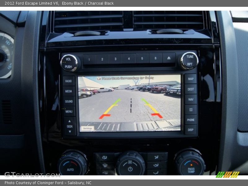 Ebony Black / Charcoal Black 2012 Ford Escape Limited V6