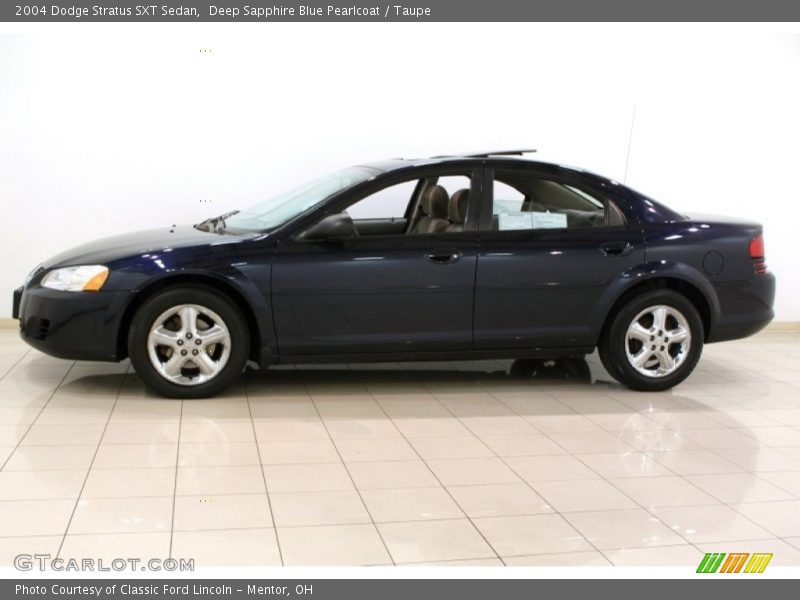Deep Sapphire Blue Pearlcoat / Taupe 2004 Dodge Stratus SXT Sedan