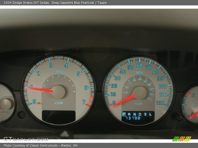  2004 Stratus SXT Sedan SXT Sedan Gauges