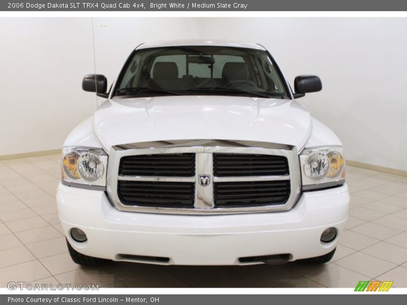 Bright White / Medium Slate Gray 2006 Dodge Dakota SLT TRX4 Quad Cab 4x4