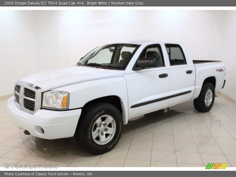 Bright White / Medium Slate Gray 2006 Dodge Dakota SLT TRX4 Quad Cab 4x4