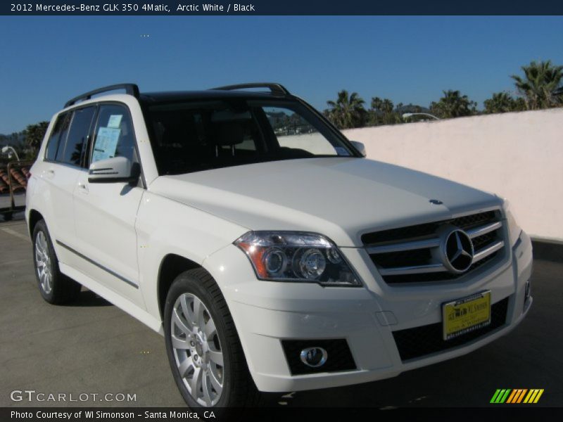 Arctic White / Black 2012 Mercedes-Benz GLK 350 4Matic