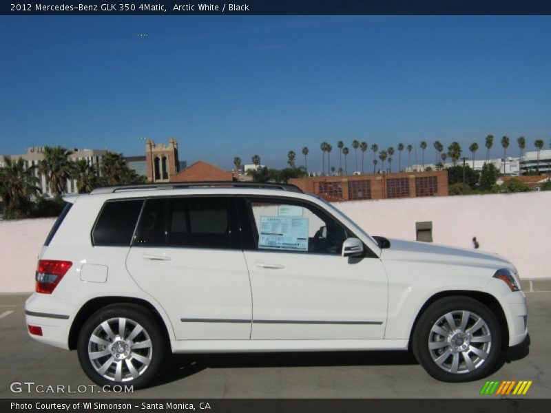 Arctic White / Black 2012 Mercedes-Benz GLK 350 4Matic